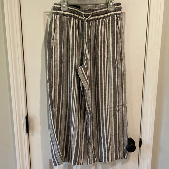 Pantalon Capri Banana Republic – Taille 4 – Bleu – Cordon De Serrage – Neuf